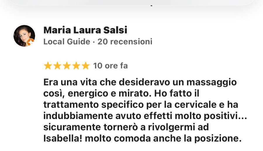 Recensione Google Maria Laura Salsi